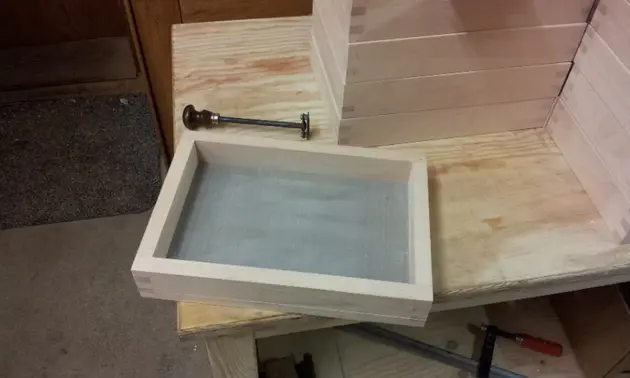 Hand sieve birch 22x32cm