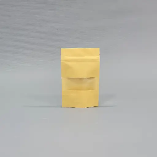 [ST.6230.RG50] Doypack mit Fenster / 9*14cm / 50p.